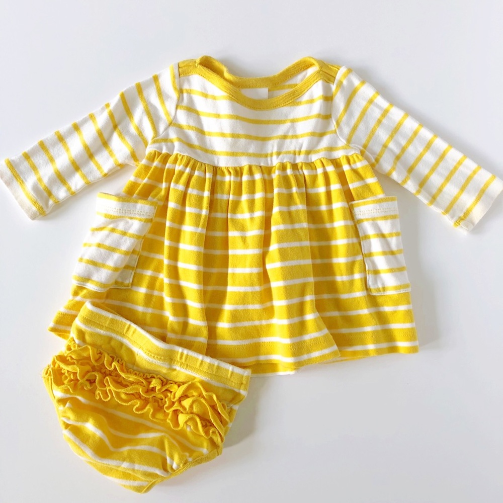 Hanna Andersson Bright Basics Yellow Dress